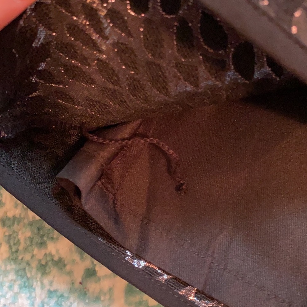 LOFT Black Shimmery Skirt - Picture 6 of 7